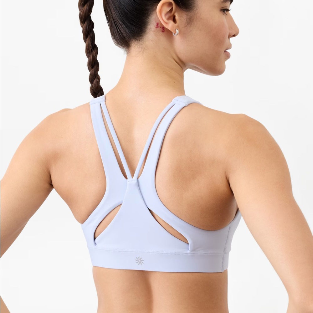 Athleta light blue Flex Spacer Sports Bra A-C